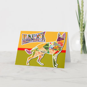 Happy Birthday from the German Shepherd Dog Card
