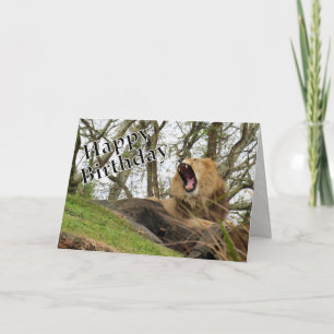 Happy Birthday - From the King (of the Jungle) Card