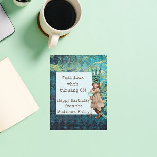 Happy Birthday From The Medicare Fairy Postcard