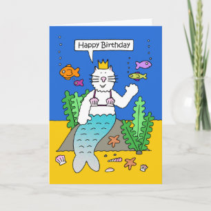 Happy Birthday from the Purrmaid. Card