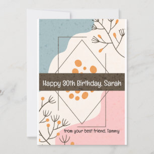 Happy Birthday from your best friend (personalise) Invitation