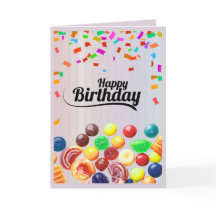 Happy Birthday Fruits Greeting Card