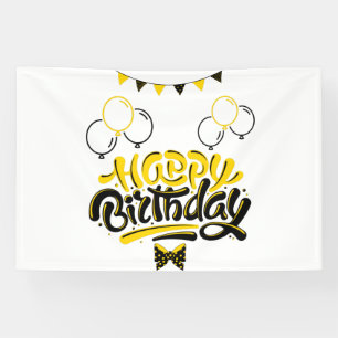 Happy Birthday Fun 4x6 Vinyl Banner