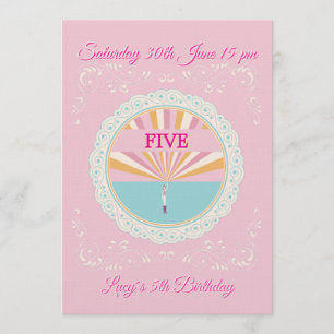 Happy Birthday Fun Invitation Card, Pink RSVP