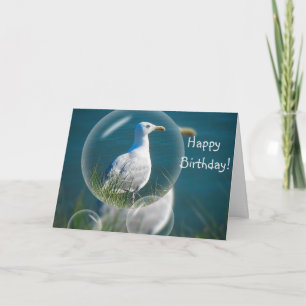 Happy Birthday Fun Seagull Card