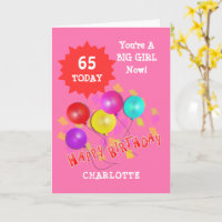 Happy Birthday Funny 65th  Milestone Personalised