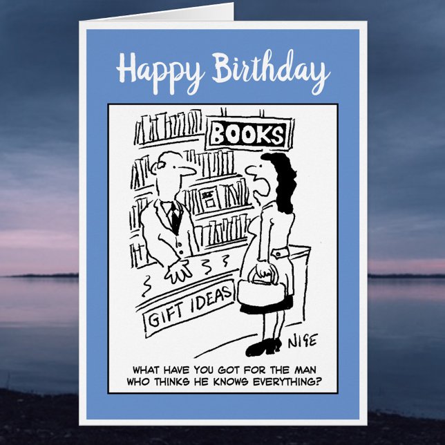 Happy Birthday Funny Bookstore Book Shop Joke (Creator Uploaded)