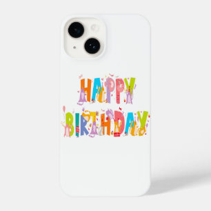 Happy Birthday Funny Cat Lover Bday Celebration iPhone 14 Case