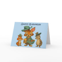 Happy Birthday Funny Cute Cartoon Animal Delivery 