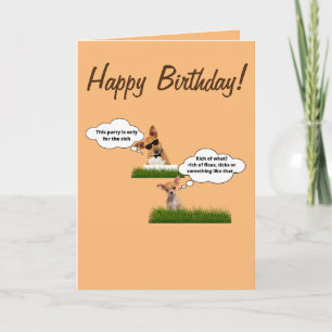 Happy birthday funny dogs card