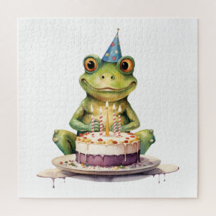 Happy Birthday Funny frog Jigsaw Puzzle