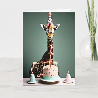 Happy Birthday Funny | Giraffe Card