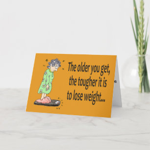 Happy Birthday Funny Humour Lose Weight Card