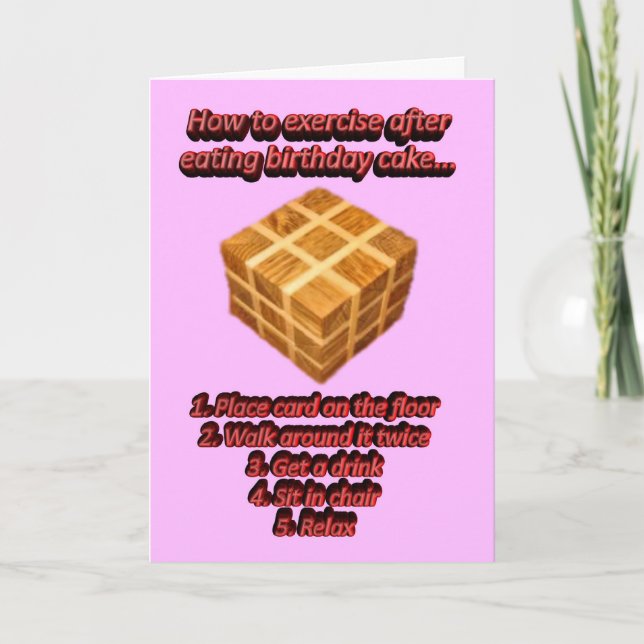 Happy Birthday funny humourous Birthday wishes Card (Front)