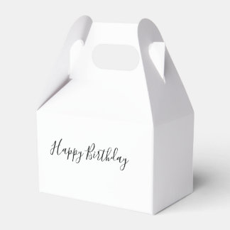 Happy Birthday Gable Favour Box 