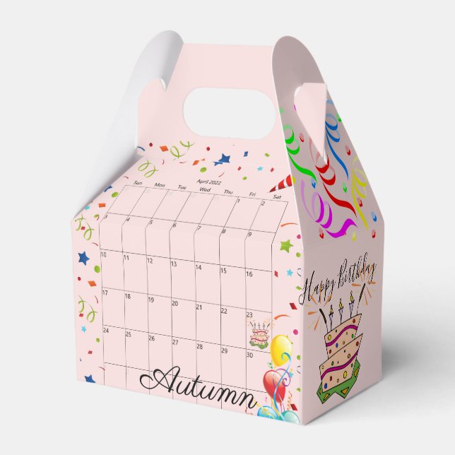 Happy Birthday Gable Favour Box April 2022 (Front Side)