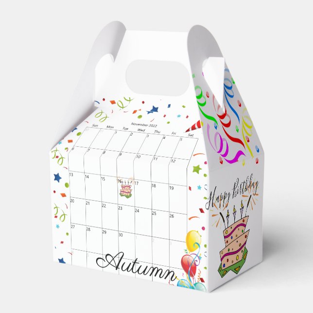 Happy Birthday Gable Favour Box November 2022 (Front Side)