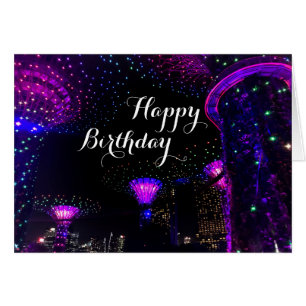 Happy Birthday Gardens by the Bay #5 Card