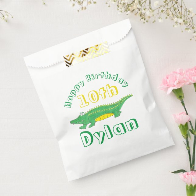 Happy Birthday Gator Alligator Croc Crocodile Favour Bags (Sealed)