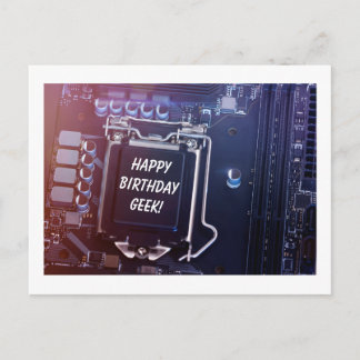 Happy Birthday Geek Postcard