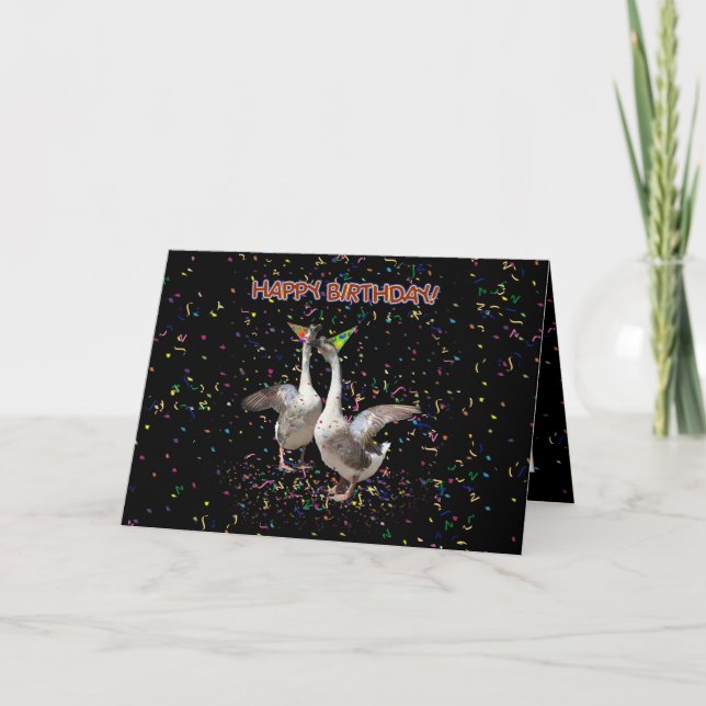 Happy Birthday Geese Card (Front)
