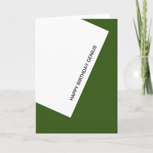happy birthday genius card