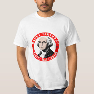 Happy Birthday George Washington Men's T-Shirts