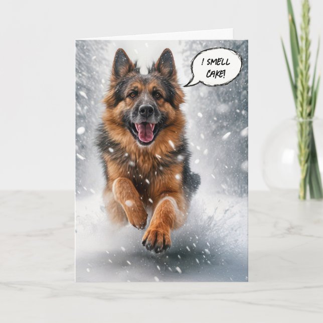 Happy Birthday German Shepherd Card (Front)