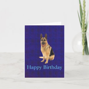 Happy Birthday German Shepherd Greeting Card