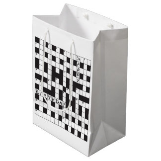 Happy Birthday Gift Bag - For crossword lovers