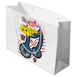Happy Birthday Gift Bag Musician Guitar