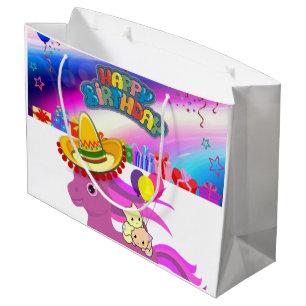 Happy Birthday Gift Bag Pony Kittens
