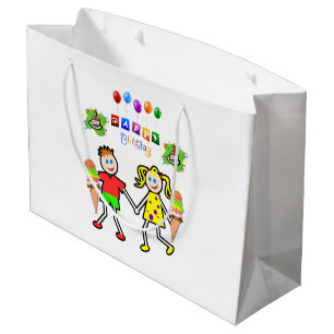 Happy Birthday Gift Bag Twin