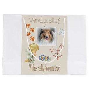Happy Birthday Gift Bag Wishing for a Dog