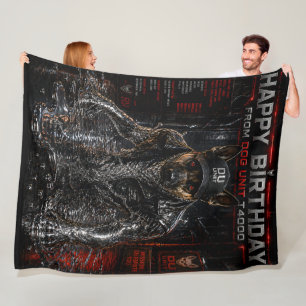 Happy birthday gift/dog unit T 4000 blanket