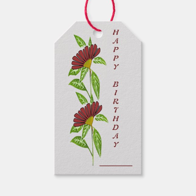 Happy Birthday Gift Tag (Front)