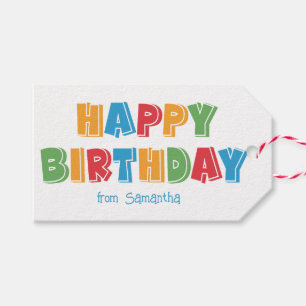 Happy Birthday Gift Tag