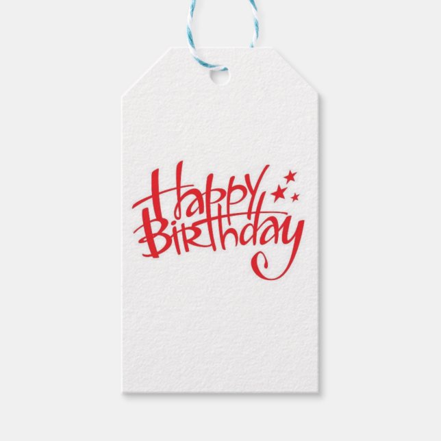 Happy Birthday Gift Tags (Front)