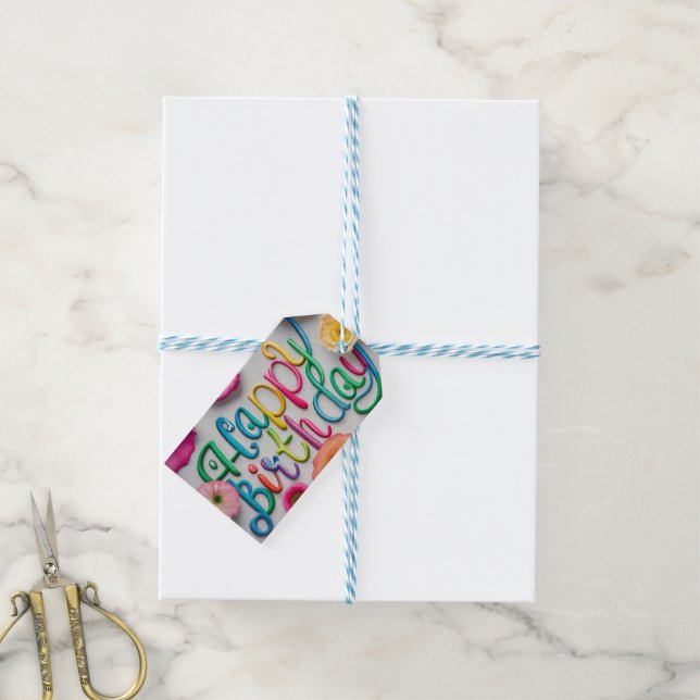 Happy Birthday Gift Tags (With Twine)