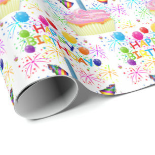 Happy Birthday Gift Wrapping Paper