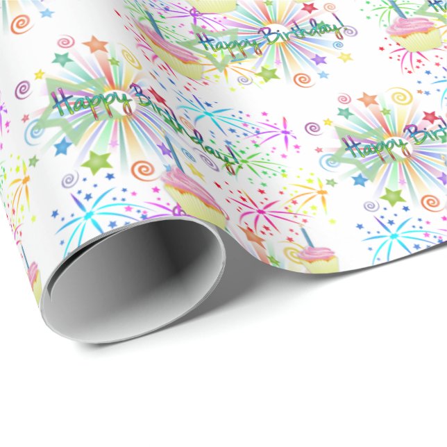 Happy Birthday Gift Wrapping Paper (Roll Corner)