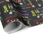 Happy Birthday Gift Wrapping Paper Son<br><div class="desc">Gift Wrapping Paper Something for everyone offers customised personalised gift wrapping birthday paper especially designed to express your loved ones special birthday. This uniquely designed stylish gift wrapping birthday paper will bring a smile knowing you took time to specifically gift wrap there gift in this customised birthday date gift wrap....</div>