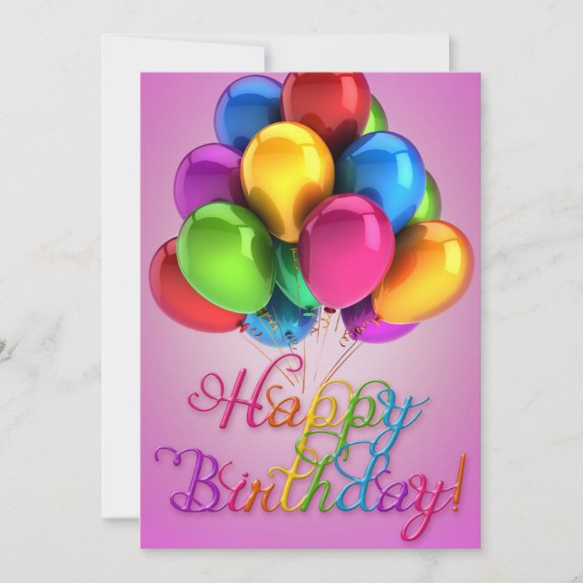 Happy Birthday Gifts Love Cake  Invitation (Front)