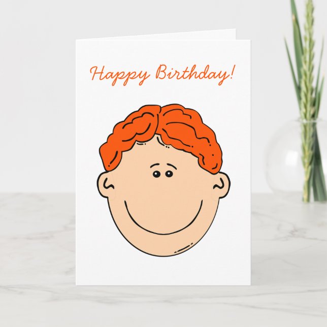 Happy Birthday Ginger Nut Friend or relation Card (Front)