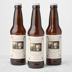 Happy Birthday Girl 01 Beer Bottle Label