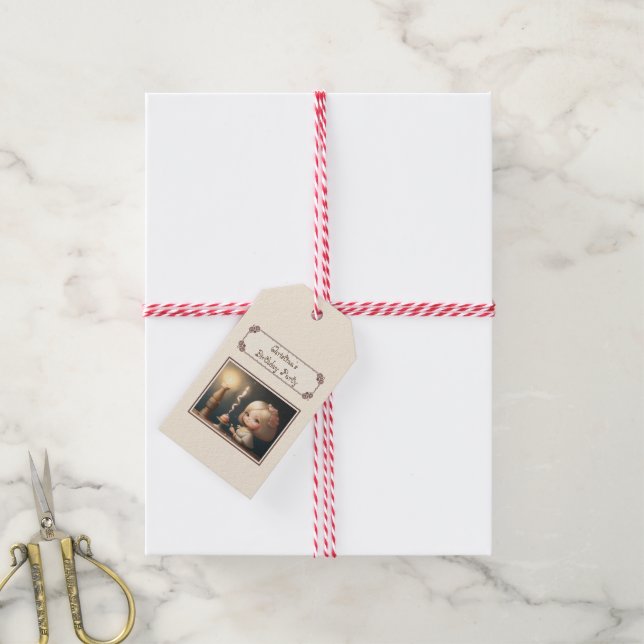 Happy Birthday Girl 01 Gift Tags (With Twine)