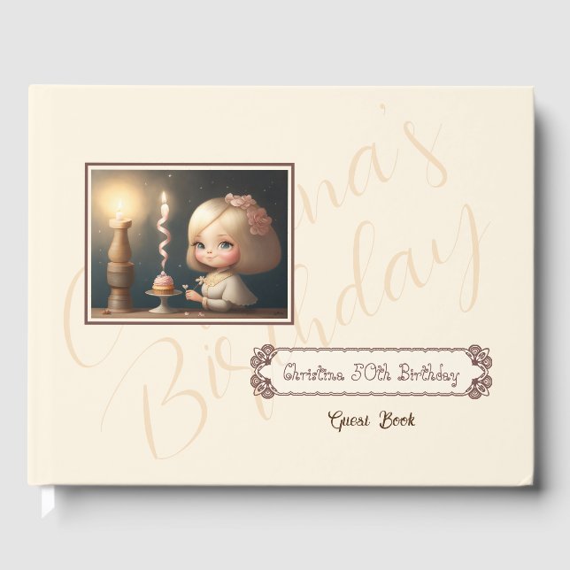 Happy Birthday Girl 01 Guest Book (Front)