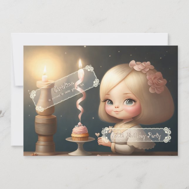 Happy Birthday Girl 01 Invitation (Front)