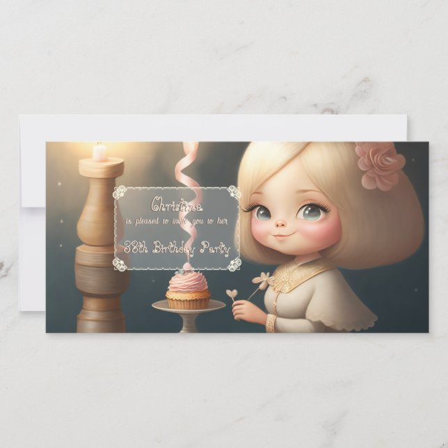 Happy Birthday Girl 01 Save The Date (Front)