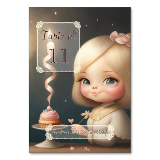 Happy Birthday Girl 01 Table Number